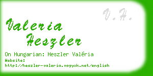 valeria heszler business card